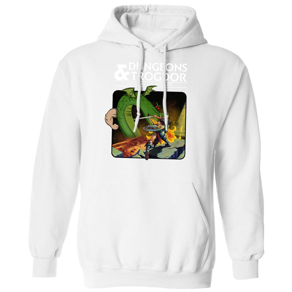 Trogdor Classic Unisex Hoodie - White - 11