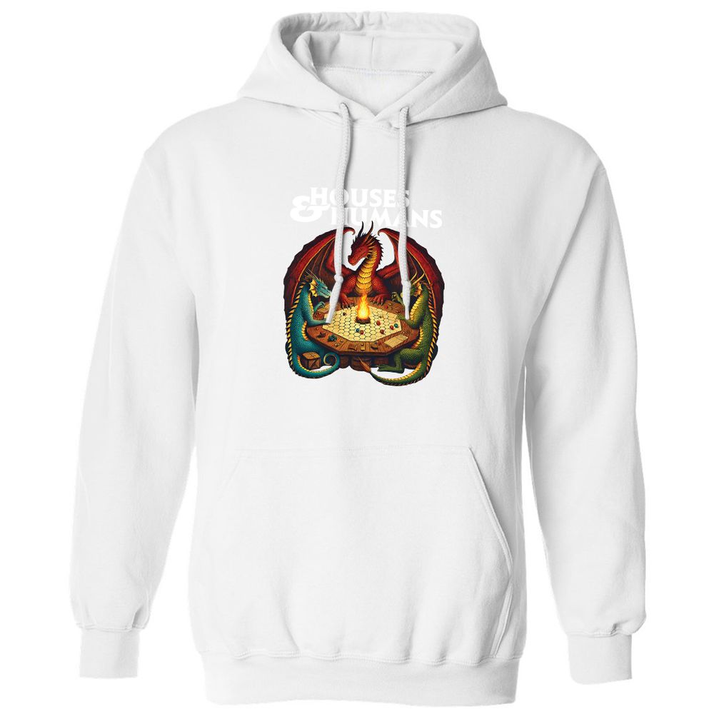 Houses & Humans Classic Unisex Hoodie - White - 11