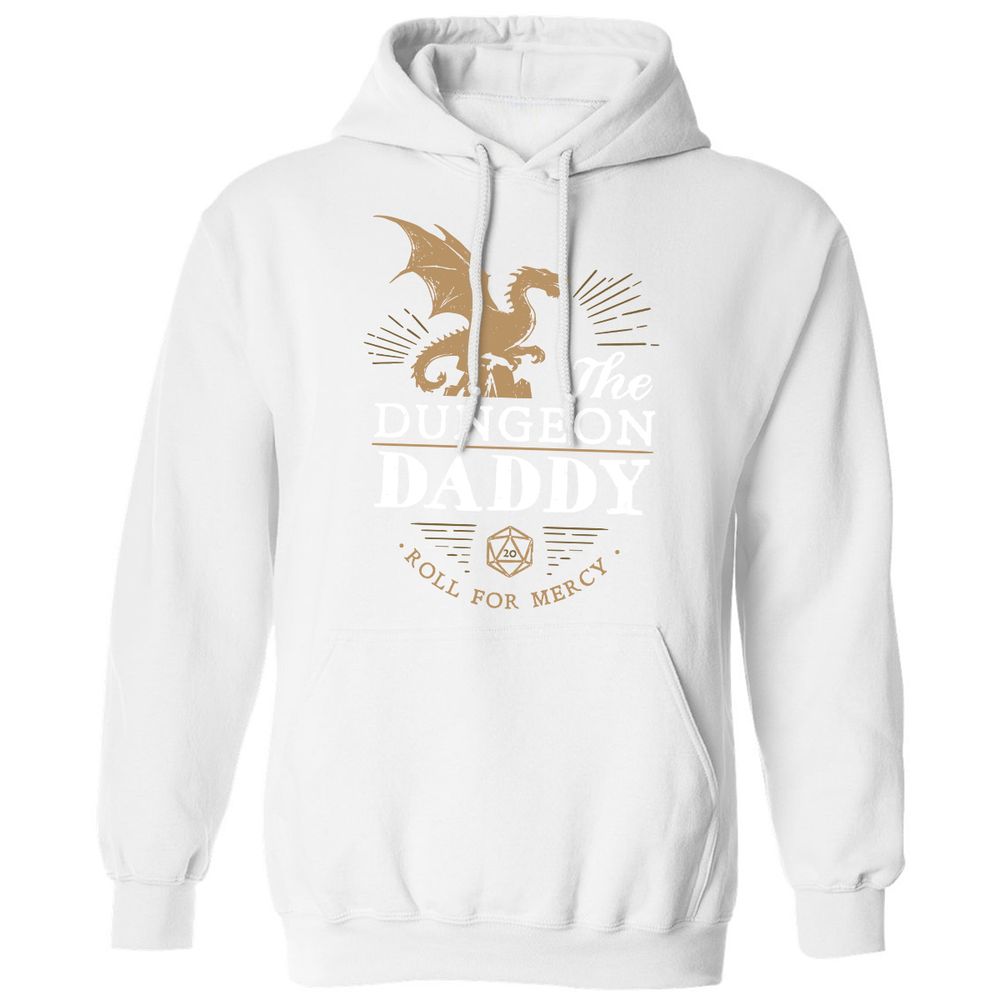 Dungeon Daddy Roll For Mercy Classic Unisex Hoodie - White - 11