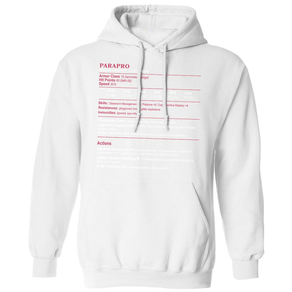 para Classic Unisex Hoodie - White - 11