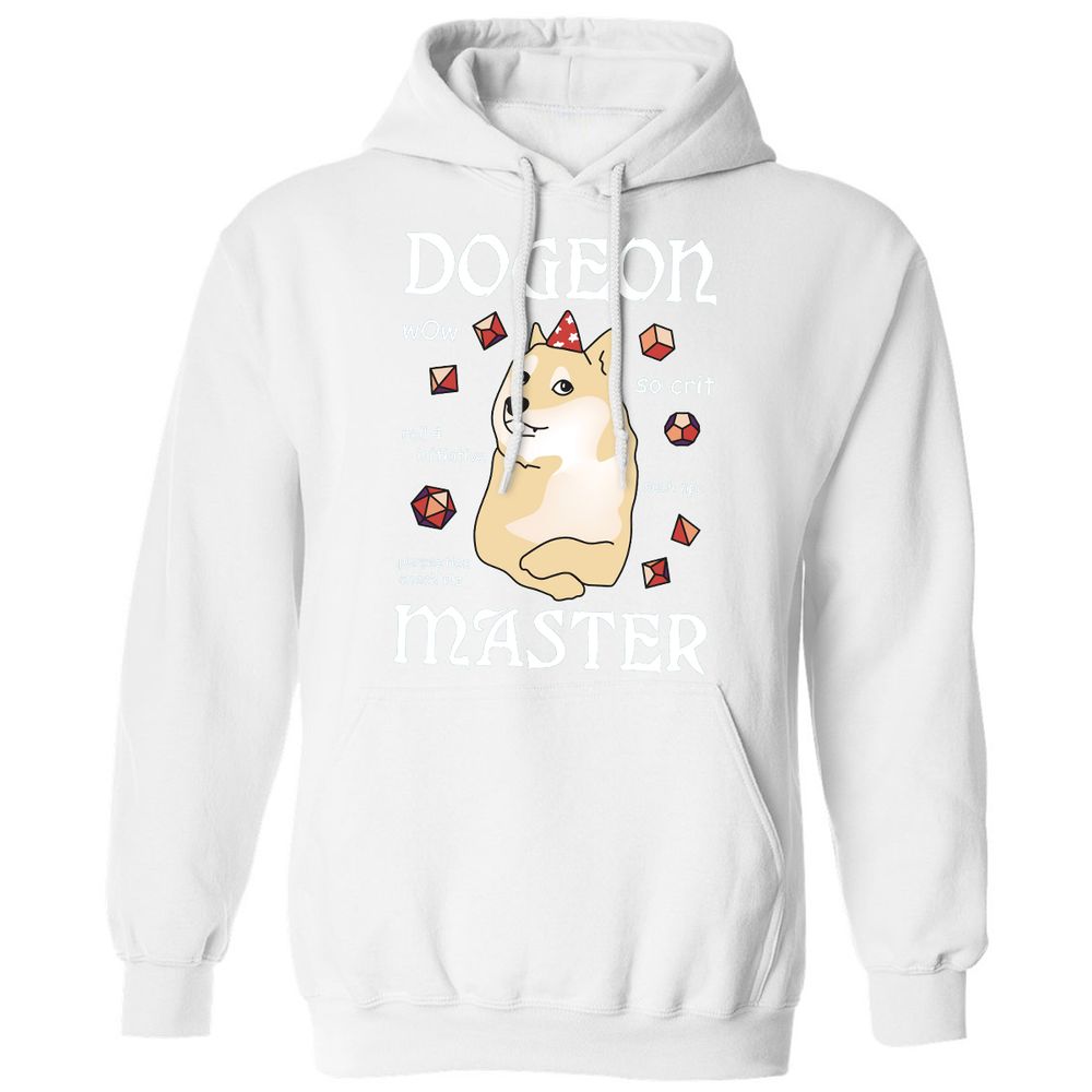 Dogeon Master Classic Unisex Hoodie - White - 11