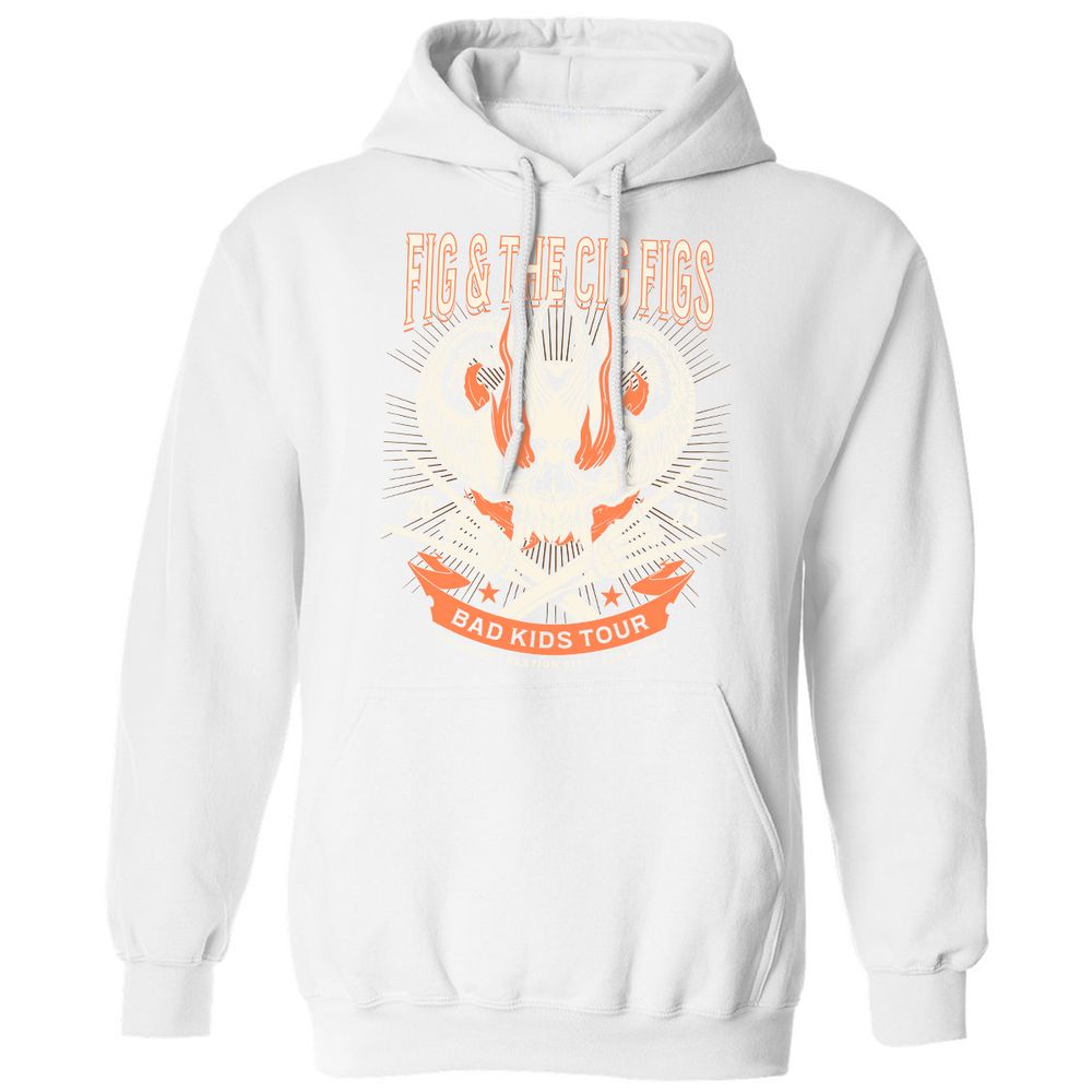 Fig and the Cig Figs, Dimension 20 Classic Unisex Hoodie - White - 11