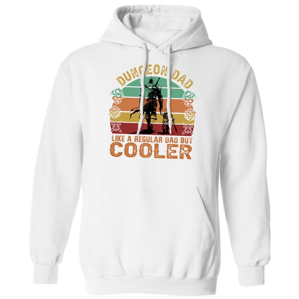 Dungeon Dad Like A Regular Dad Classic Unisex Hoodie - White - 11