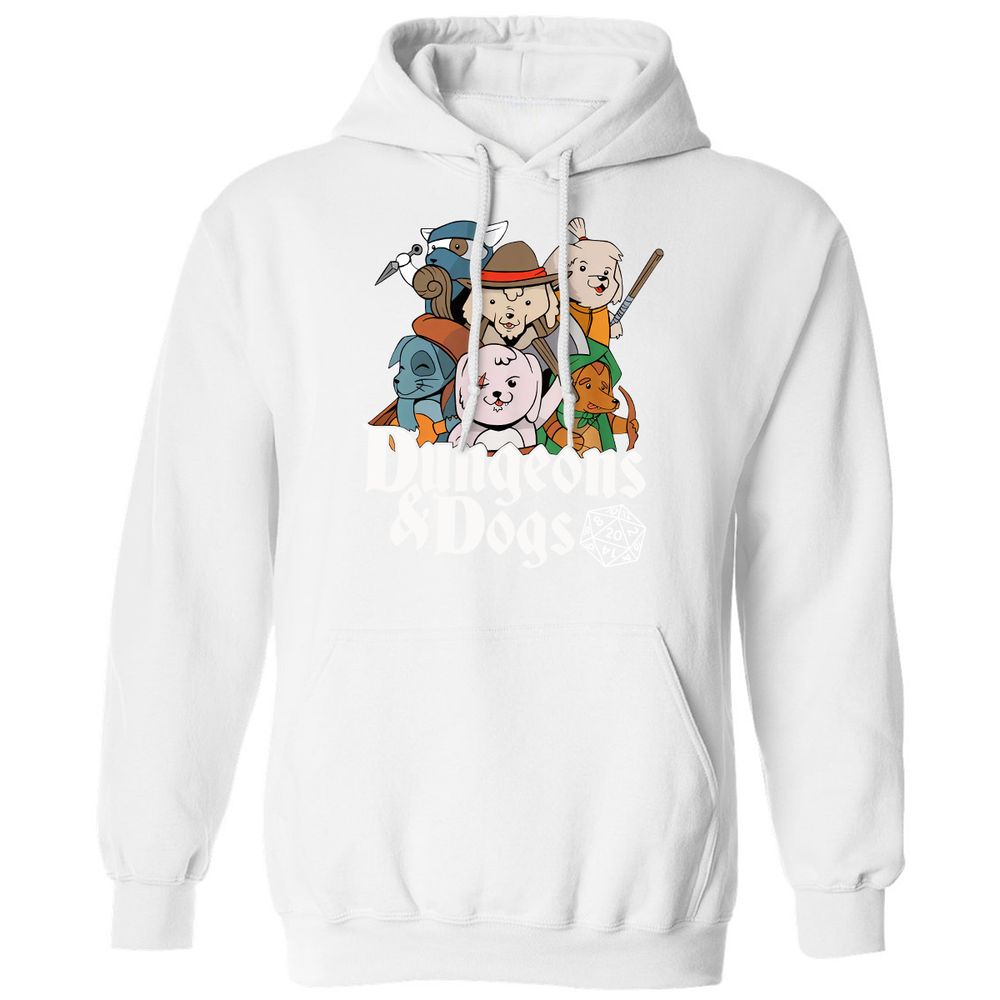 Dungeons & Dogs Classic Unisex Hoodie - White - 11