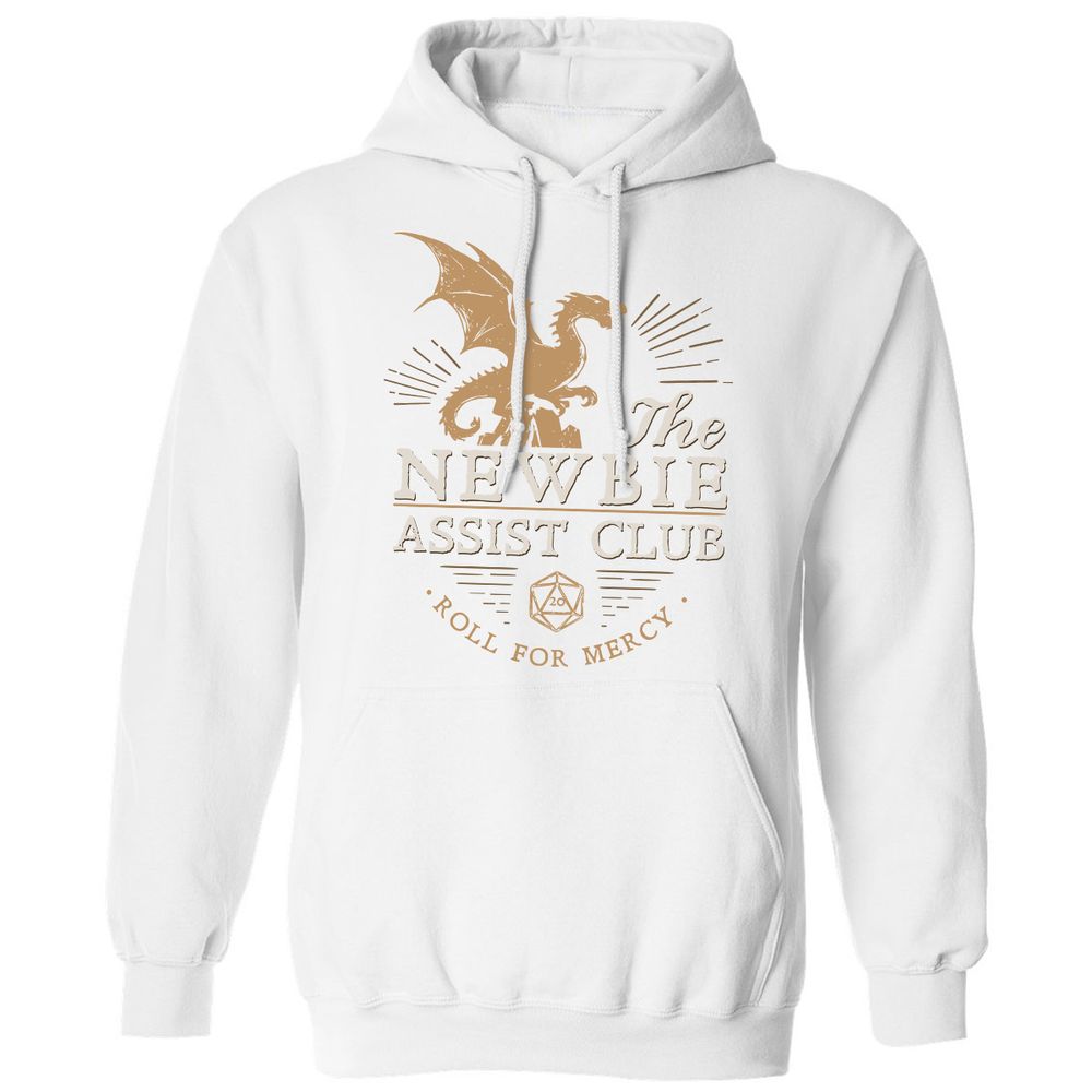 The Newbie Assist Club Classic Unisex Hoodie - White - 11