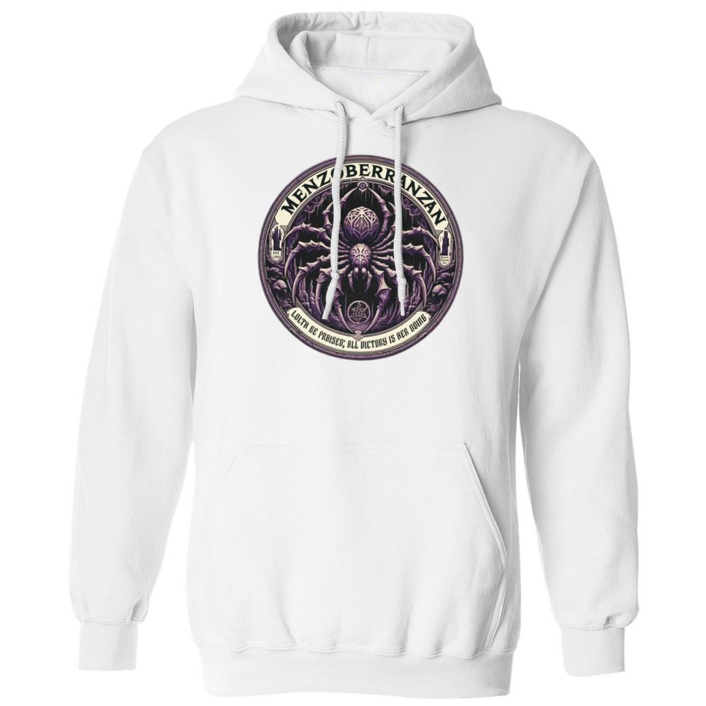 Menzoberranzan Lolth Be Praised Classic Unisex Hoodie - White - 11