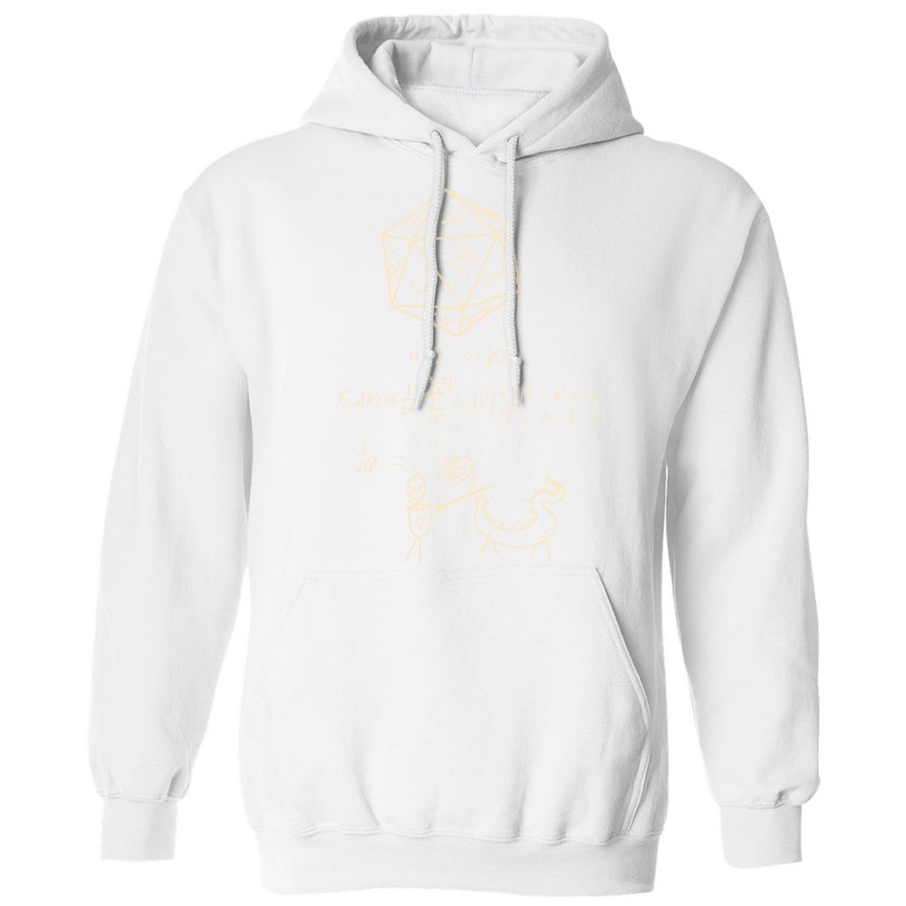 Science Of20 Sided Dice Classic Unisex Hoodie - White - 11