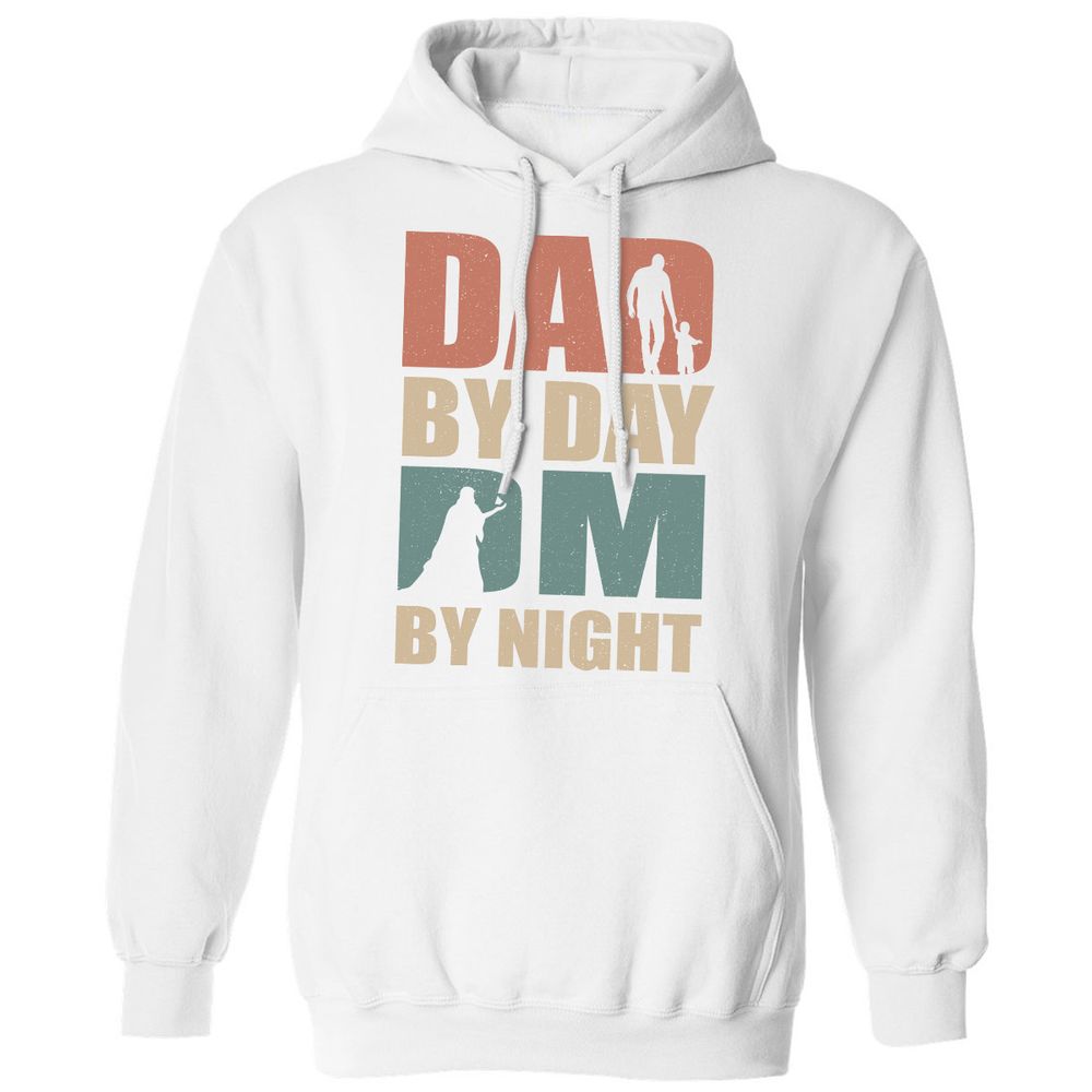 Dad By Day DM By Night - White - 11