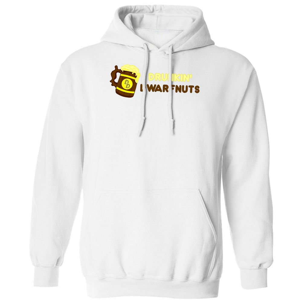 Drunkin' Dwartnuts Classic Unisex Hoodie - White - 11