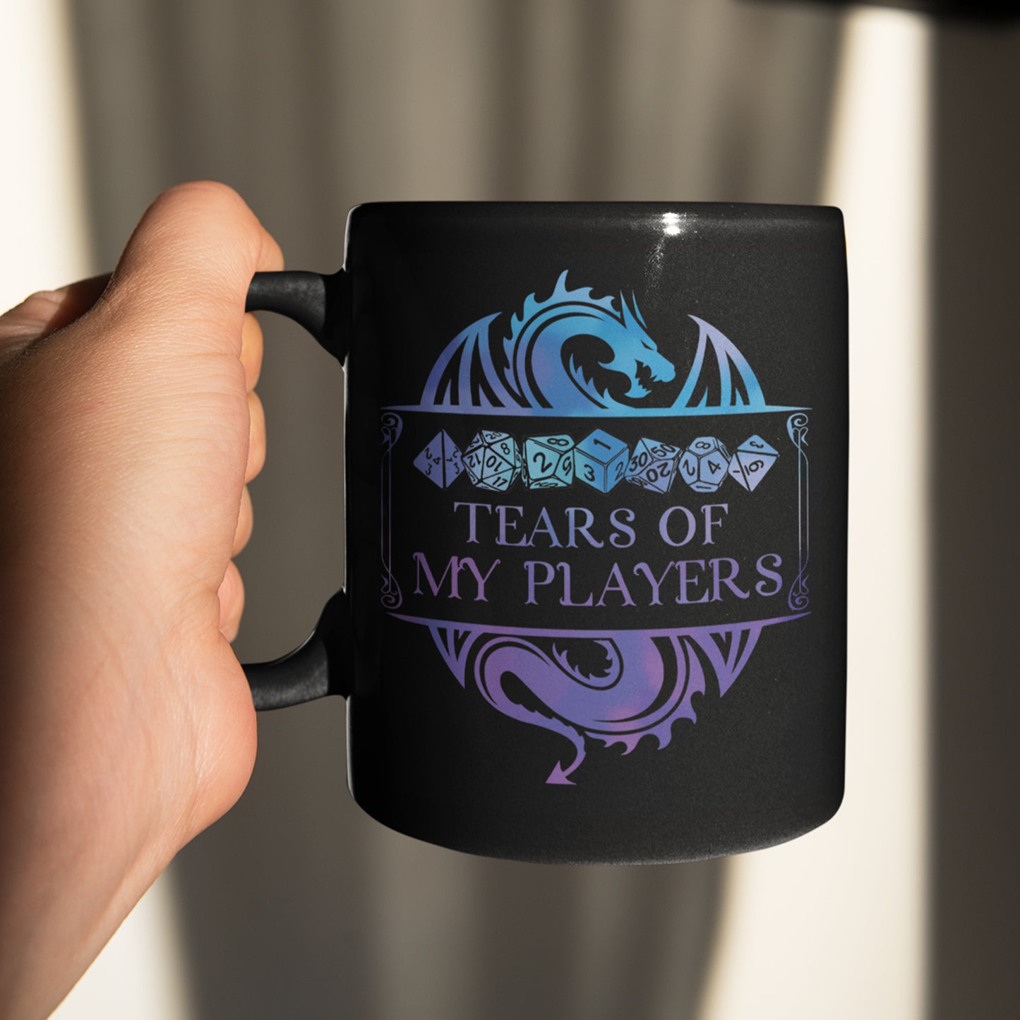 Tears Of My Players Black Ceramic Mug