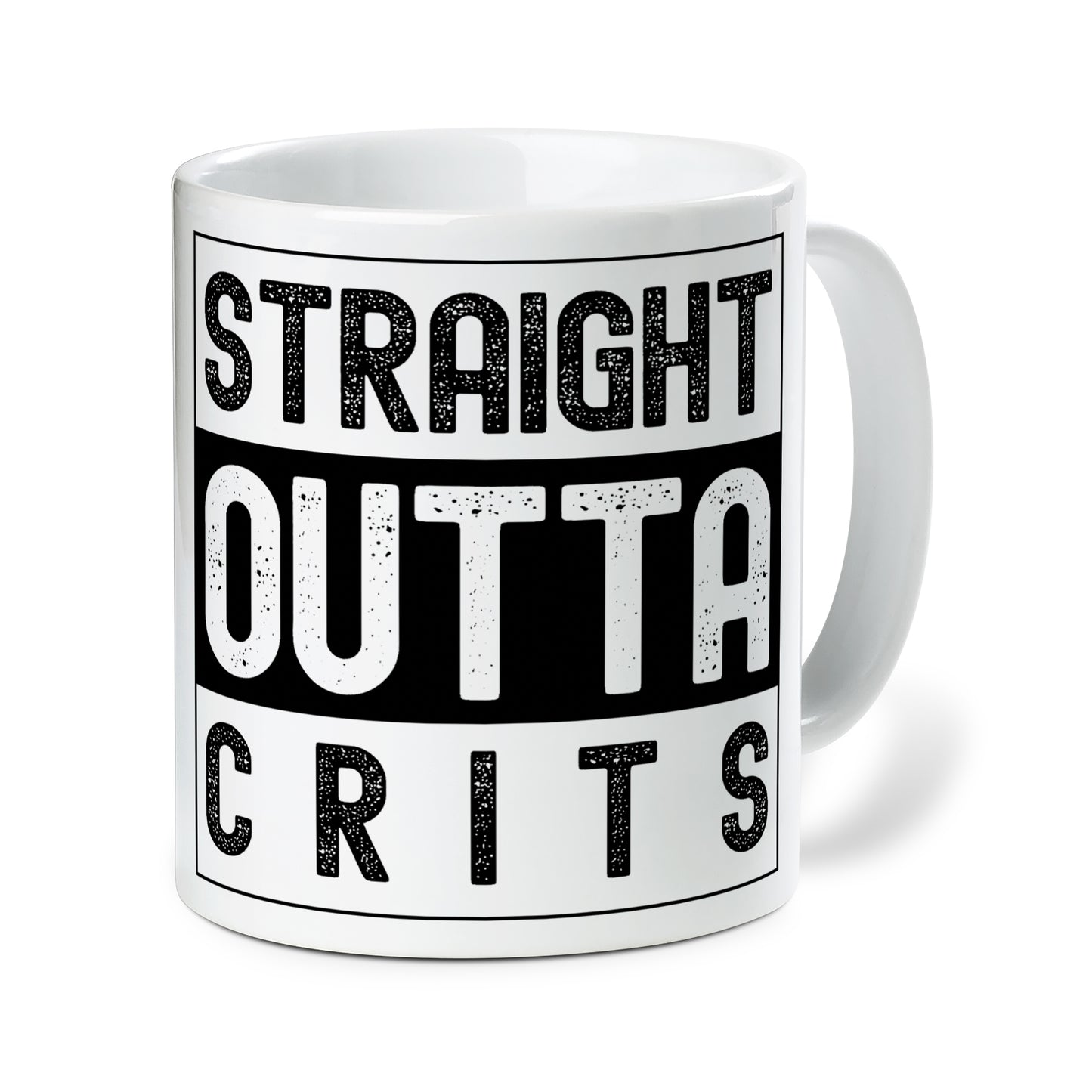 Straight Outta Crits Ceramic Mug