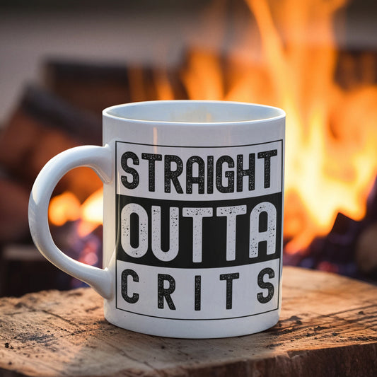 Straight Outta Crits Ceramic Mug