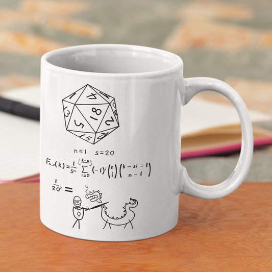 The Science of 20 Sided Dice Ceramic Mug