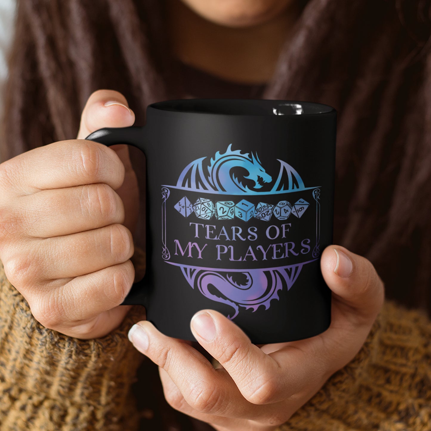 Tears Of My Players Black Ceramic Mug
