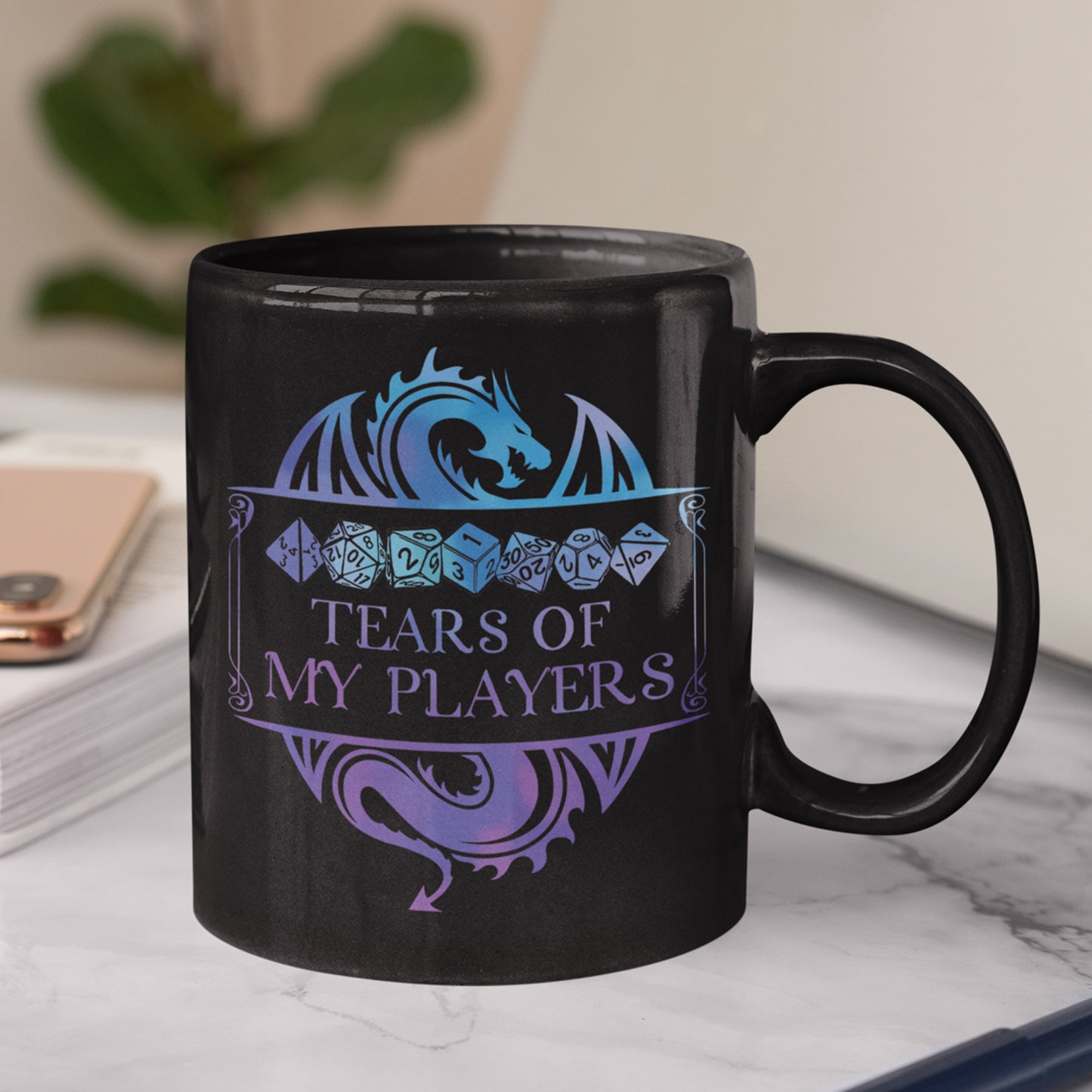 Tears Of My Players Black Ceramic Mug