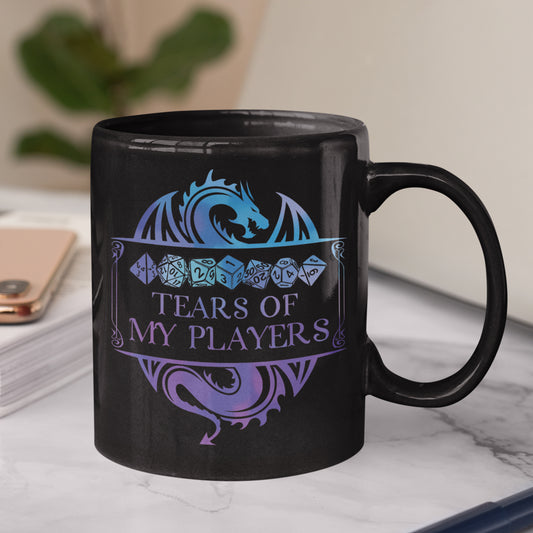 Tears Of My Players Black Ceramic Mug