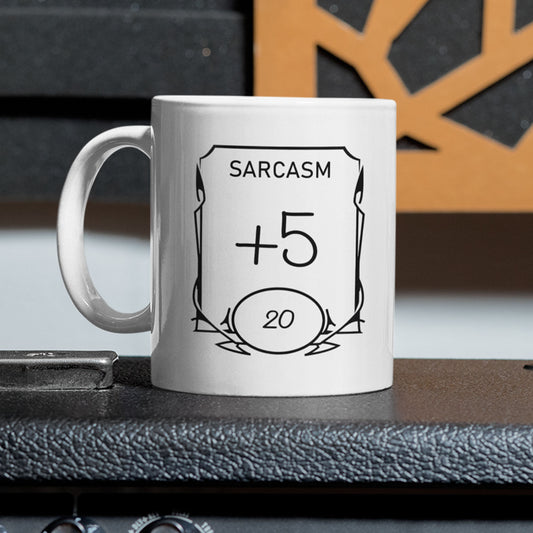 Sarcasm +5 RPG Ceramic Mug