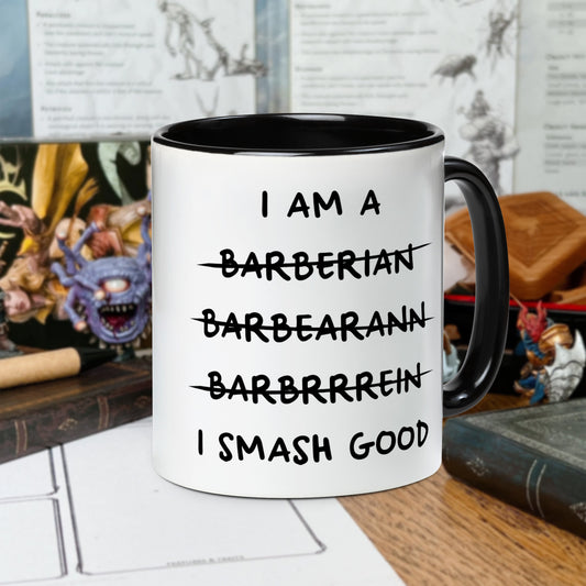 I Am A Barbarian Accent Mug