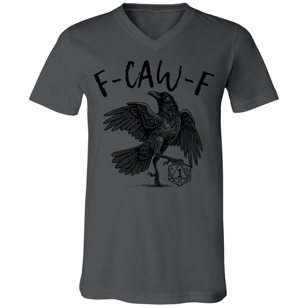 Unisex V-Neck T-Shirt - White - Asphalt - 12