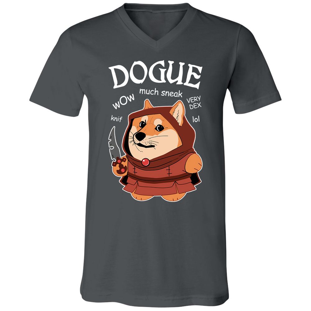 Dogue Class Unisex V-Neck T-Shirt - Asphalt - 12