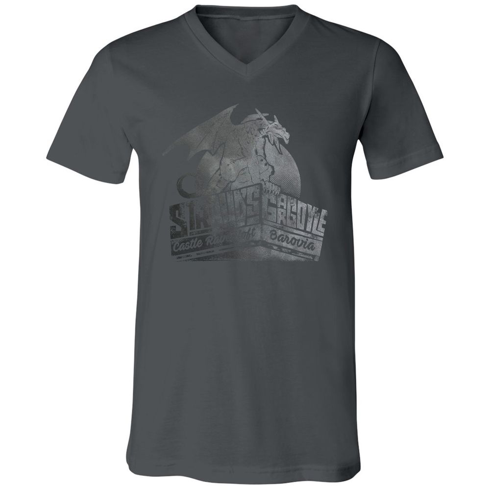 Strahd’s Gargoyle Unisex V-Neck T-Shirt - Asphalt - 12
