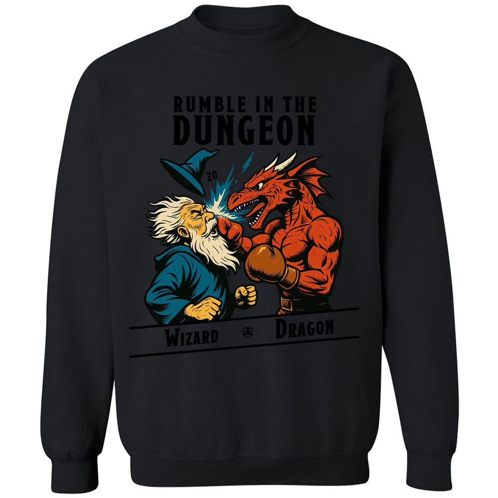 Rumble in the Dungeon Classic Unisex Sweatshirt - Black - 12