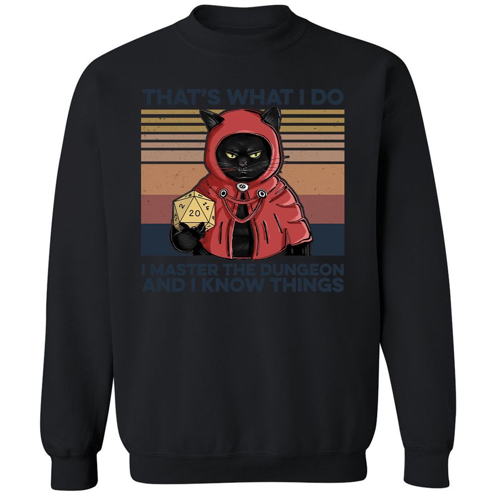 I Master The Dungeons Classic Unisex Sweatshirt - Black - 12
