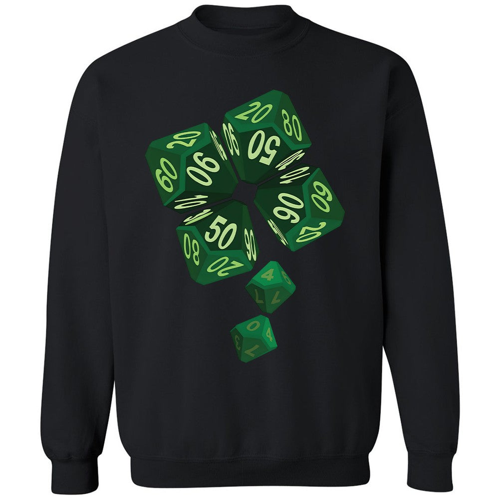 Dice Clover Classic Unisex Sweatshirt - Black - 12