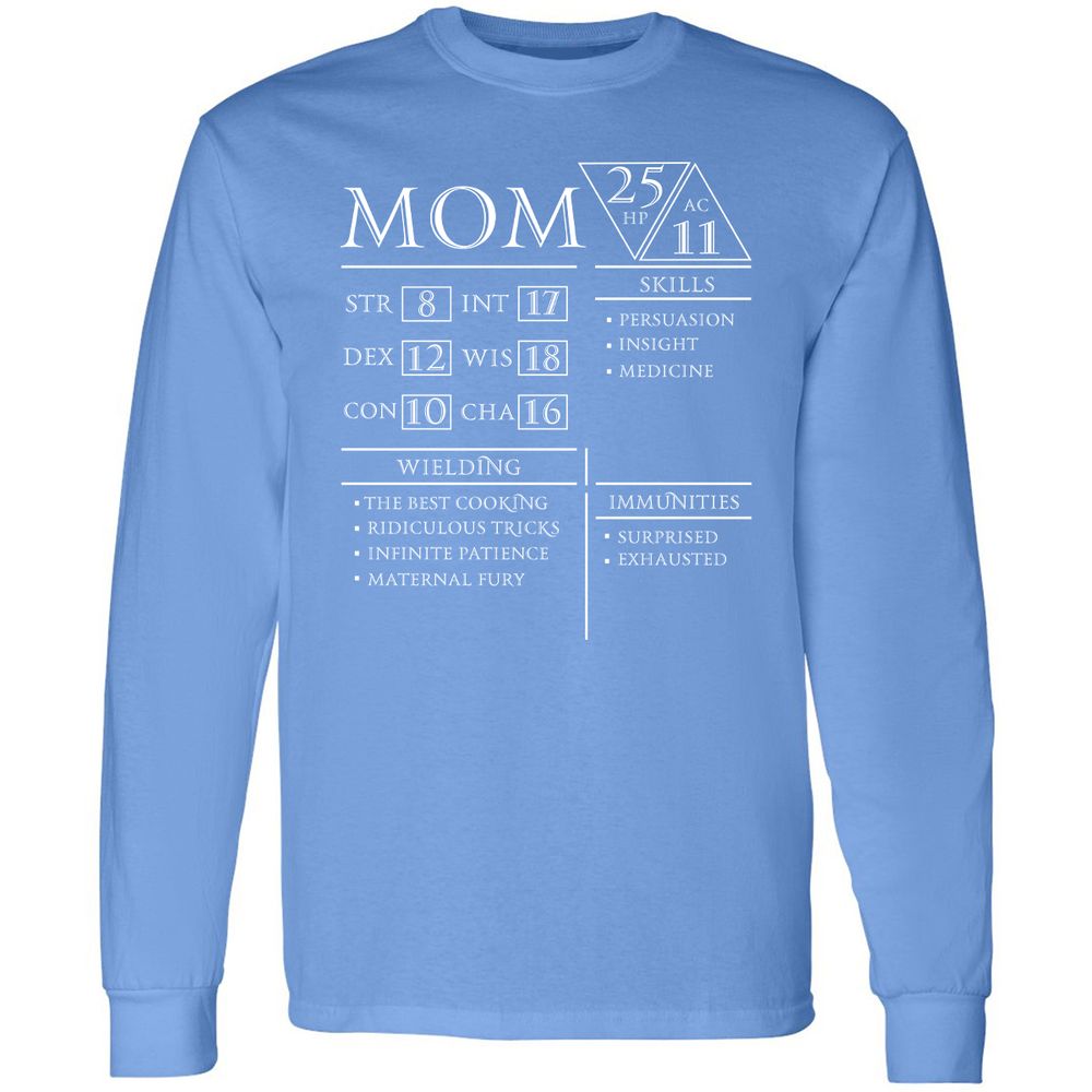 Mom Stats - Carolina Blue - 12