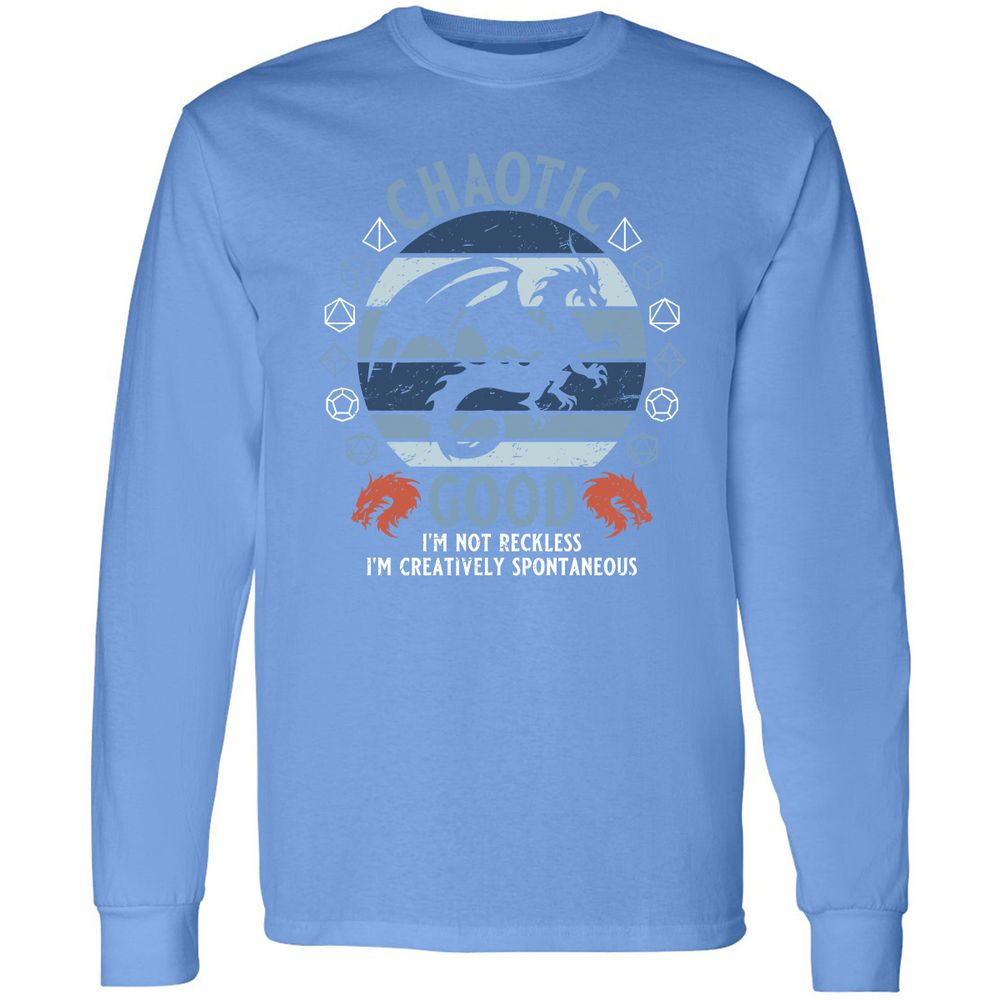 Chaotic Good 2 Long Sleeve T-Shirt - Carolina Blue - 12