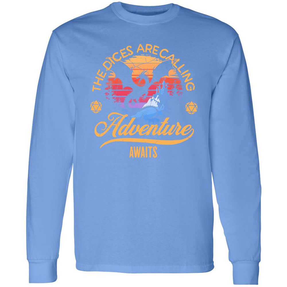 The Dices Are Calling Long Sleeve T-Shirt - Carolina Blue - 12
