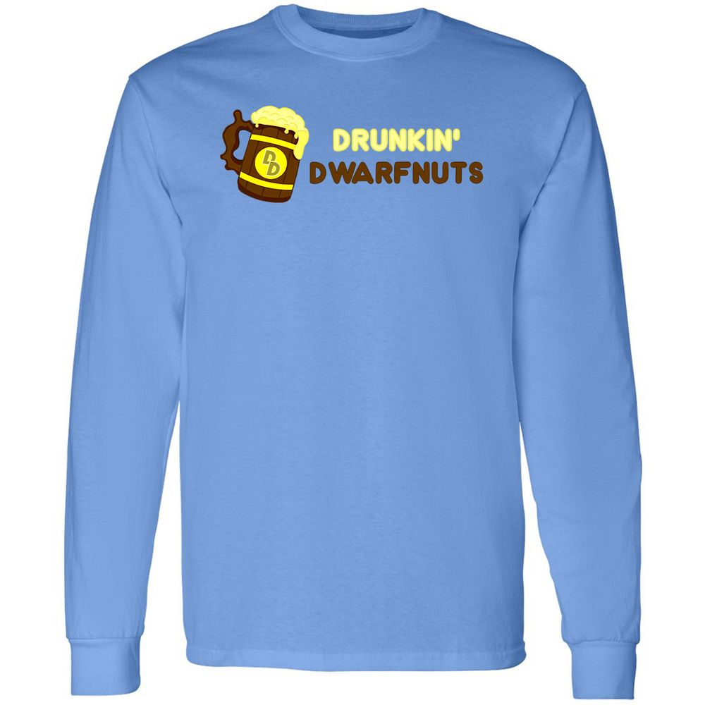 Drunkin' Dwartnuts Long Sleeve T-Shirt - Carolina Blue - 12