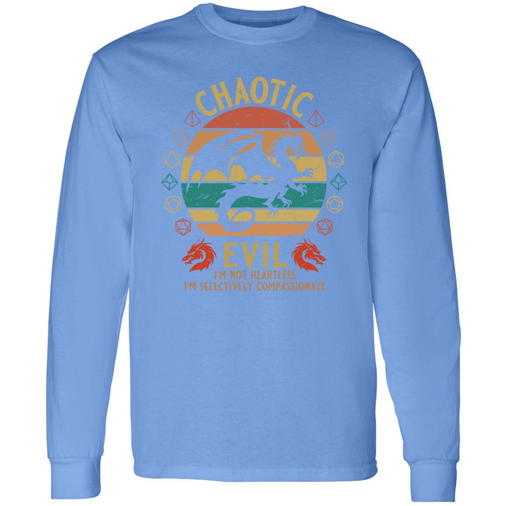 Chaotic Evil Long Sleeve T-Shirt - Carolina Blue - 12