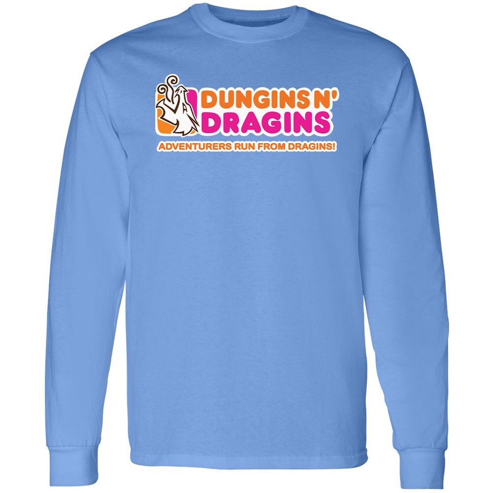 Dungins & Dragins Long Sleeve T-Shirt - Carolina Blue - 12