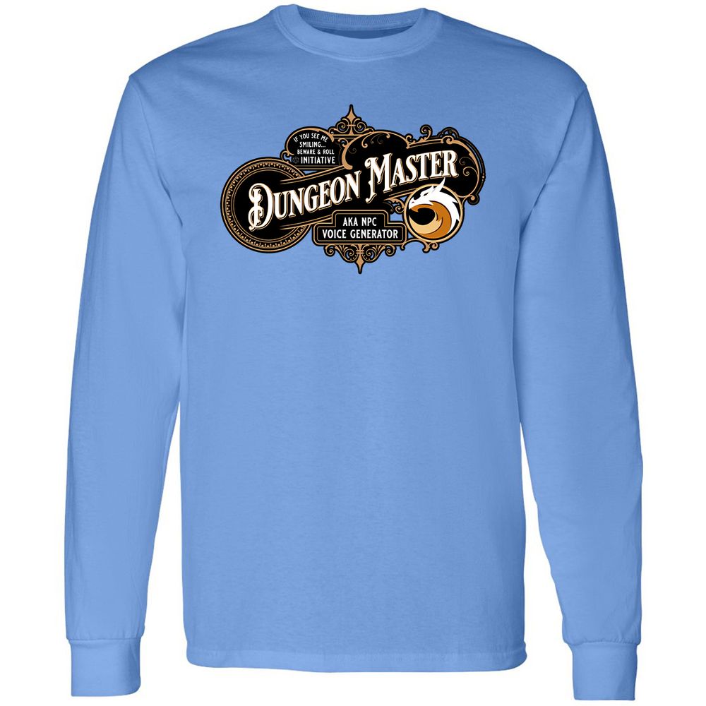 Dungeon Master Long Sleeve T-Shirt - Carolina Blue - 12