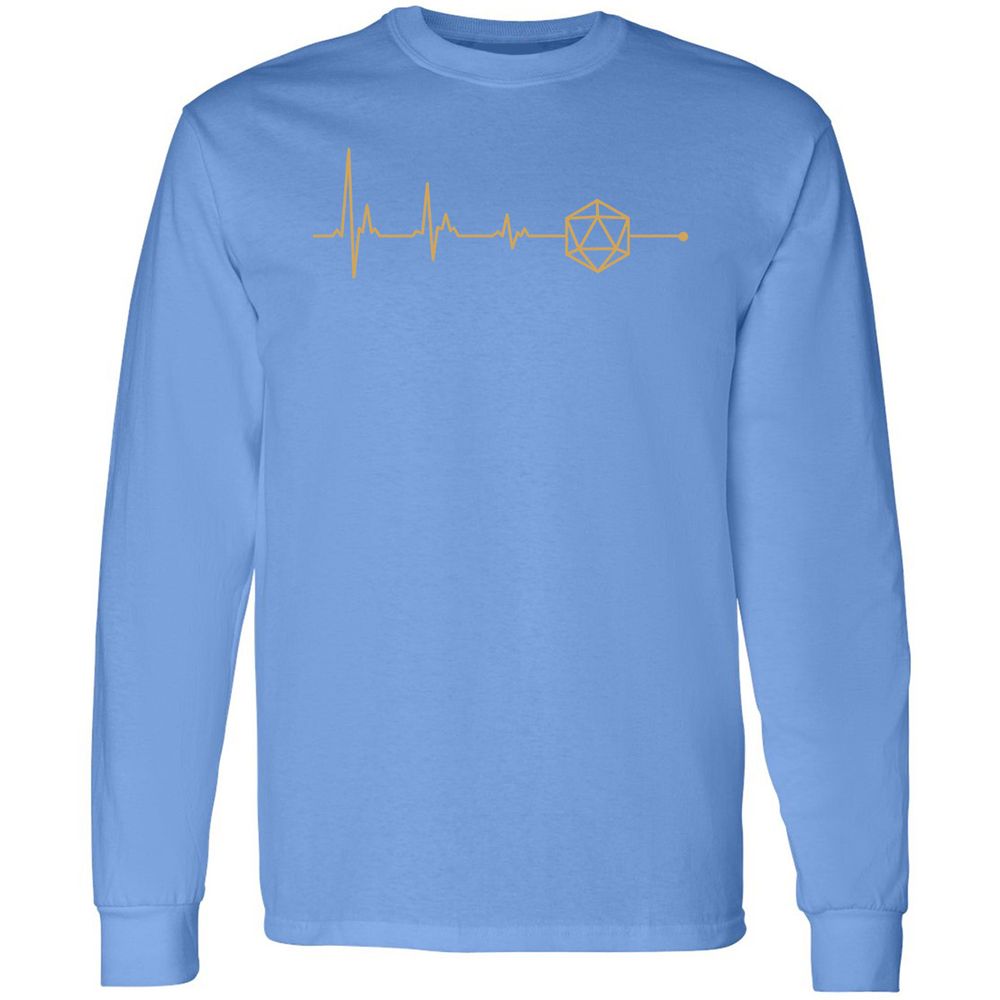 D20 Dice Is My Life Long Sleeve T-Shirt - Carolina Blue - 12
