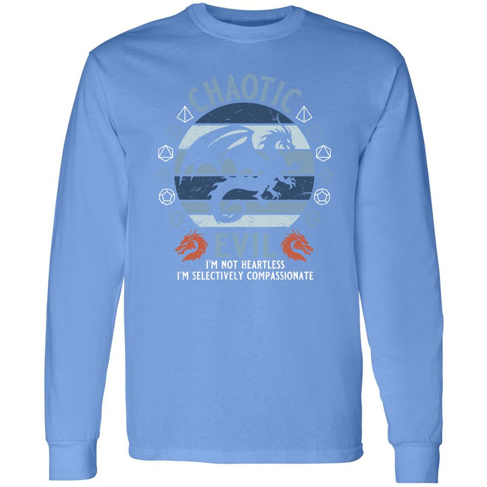 Chaotic Evil 2 Long Sleeve T-Shirt - Carolina Blue - 12