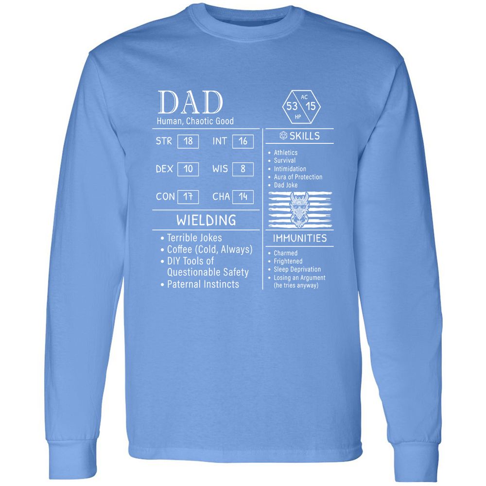 Dad Stats New - Carolina Blue - 12