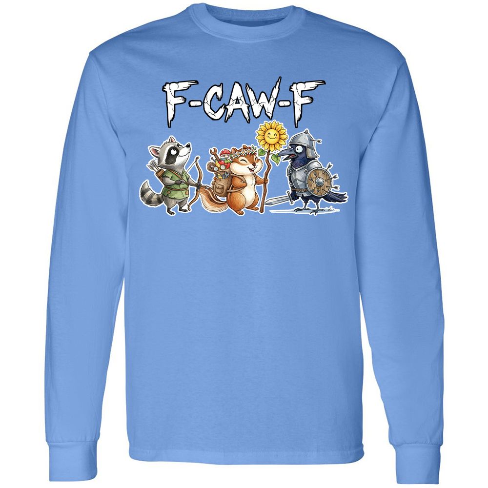 F-CAW-F Adventuring party Long Sleeve T-Shirt - Carolina Blue - 12