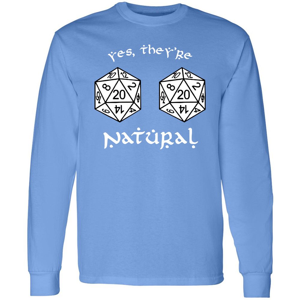 They Are Natural Long Sleeve T-Shirt - Carolina Blue - 12