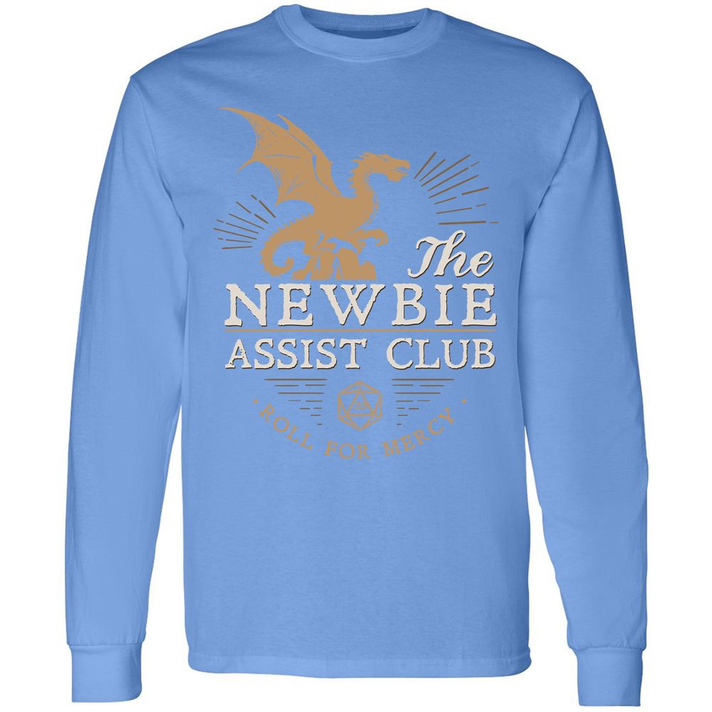 The Newbie Assist Club Long Sleeve T-Shirt - Carolina Blue - 12