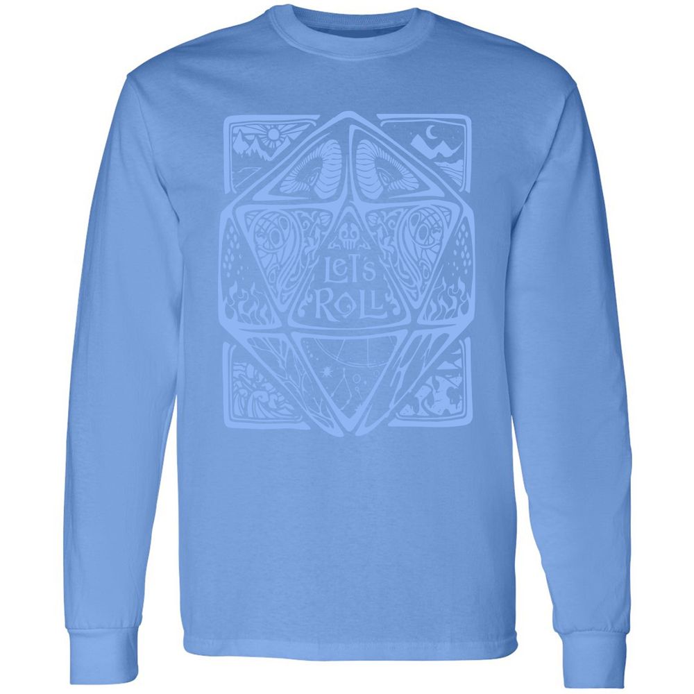 Let's Roll Long Sleeve T-Shirt - Carolina Blue - 12