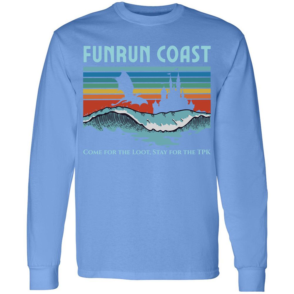 FUNRUN COAST Long Sleeve T-Shirt - Carolina Blue - 12