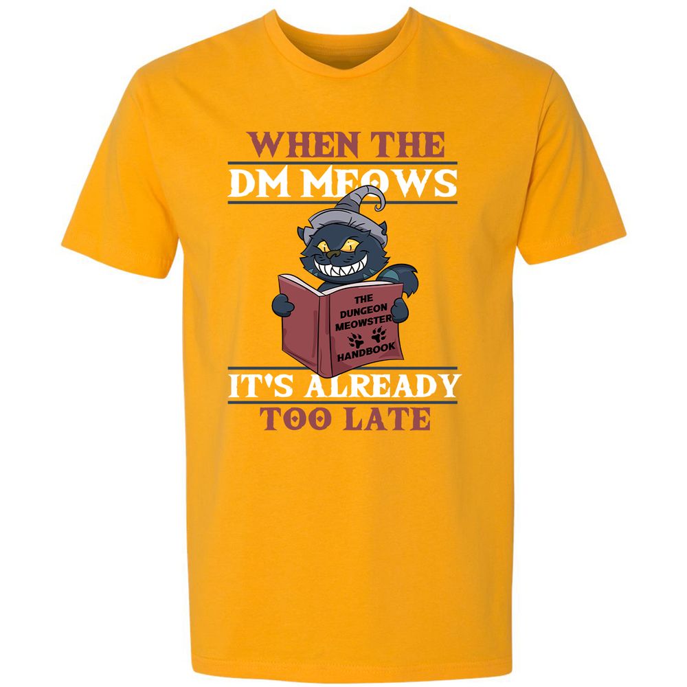 When The DM Meow Premium Unisex T-Shirt - Gold - 12