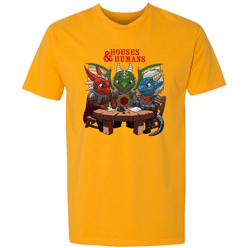 Houses & Humans Premium Unisex T-Shirt - Gold - 12