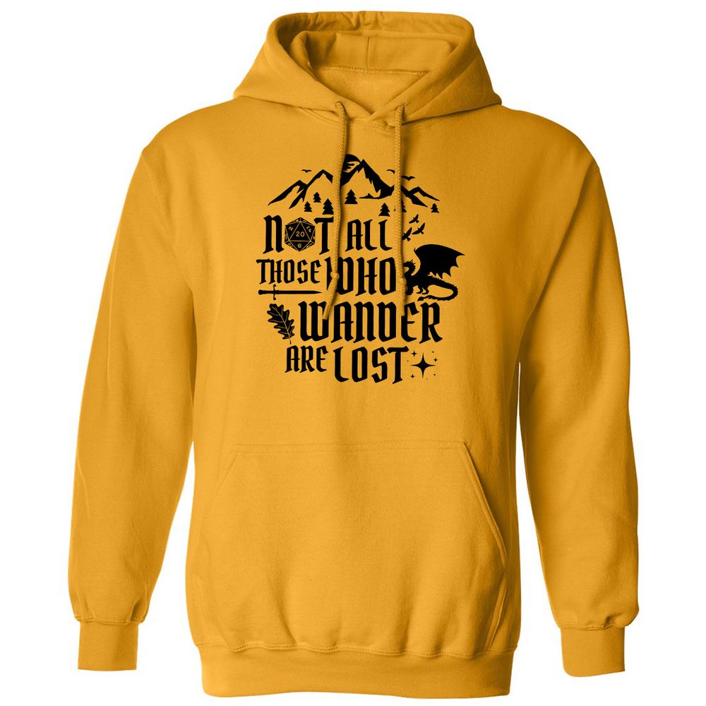 Not All Those Who Wander Are Lost Classic Unisex Hoodie - Gold - 12