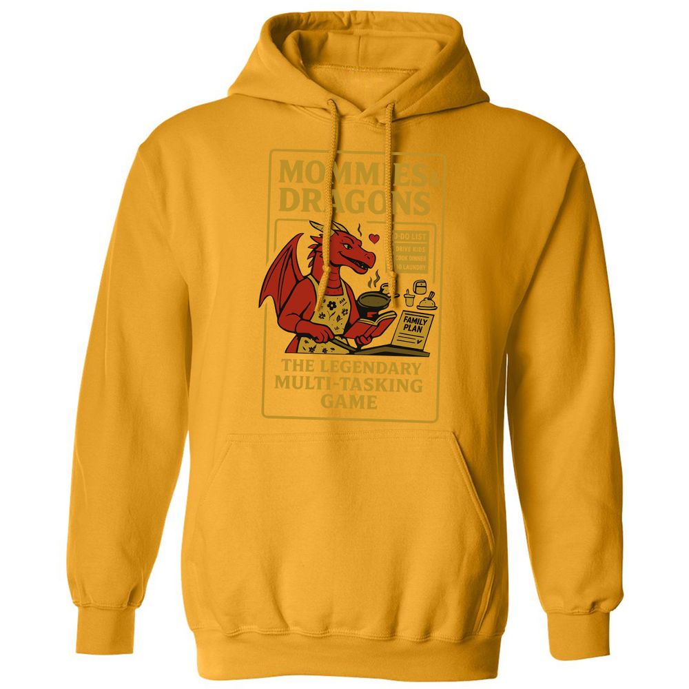 Mommies & Dragons Classic Unisex Hoodie - Gold - 12