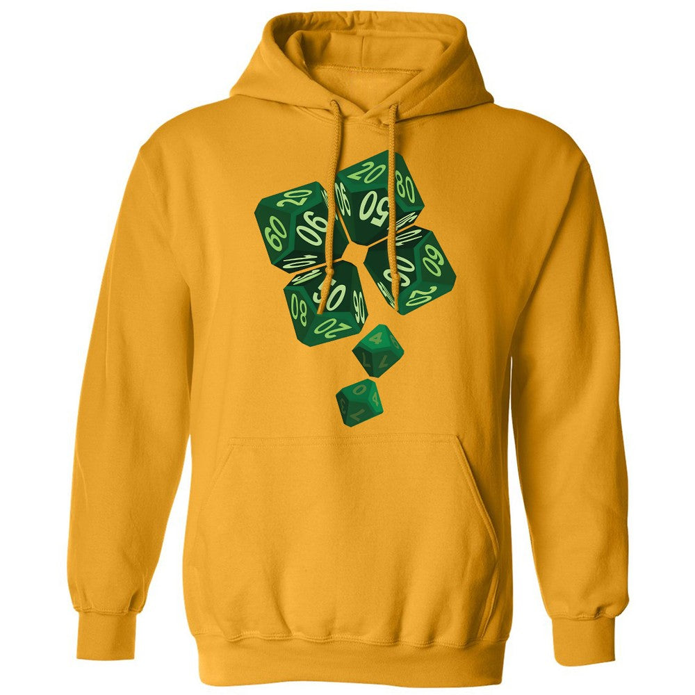 Dice Clover Classic Unisex Hoodie - Gold - 12