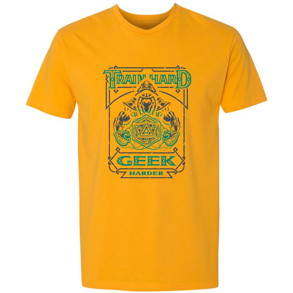 Train Hard, Geek Harder - Gold - 12