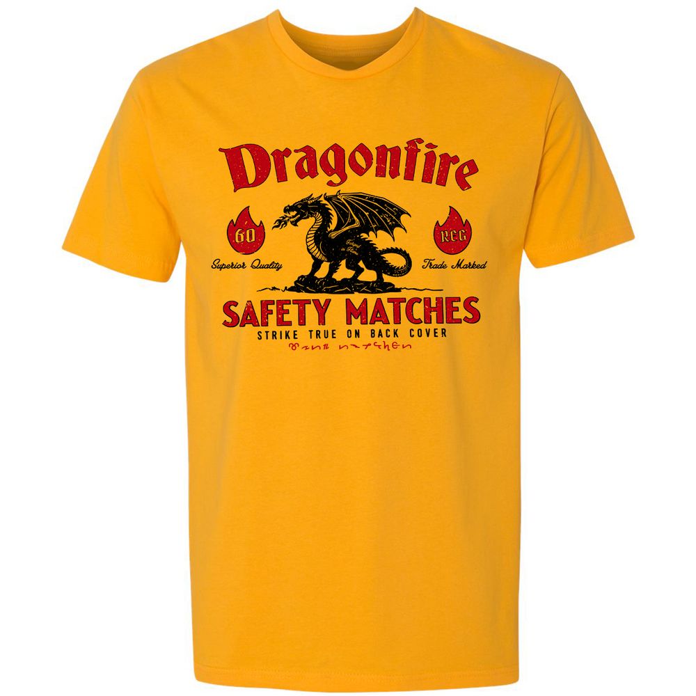 Dragonfire Premium Unisex T-Shirt - Gold - 12